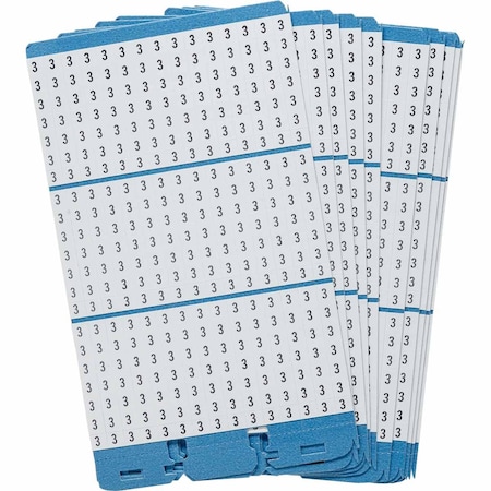 Brady Porta-Pack Wire Marker Book Refill Repositionable Vinyl Cloth 3, 450 Total, 10PK PWM-3